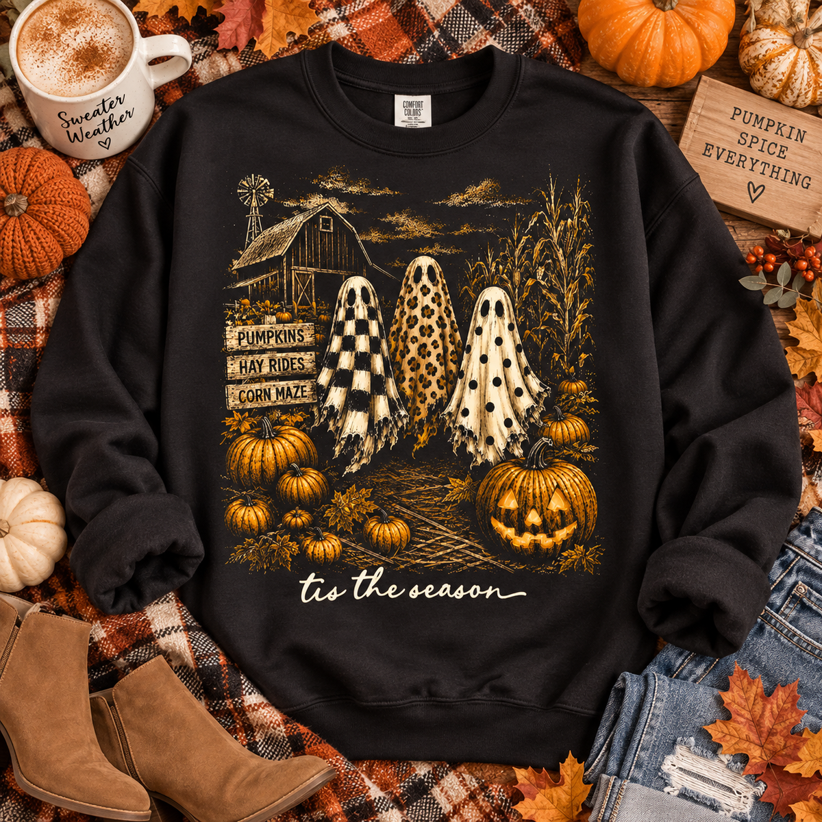 Tis the Season Comfort Color Sweatshirt
