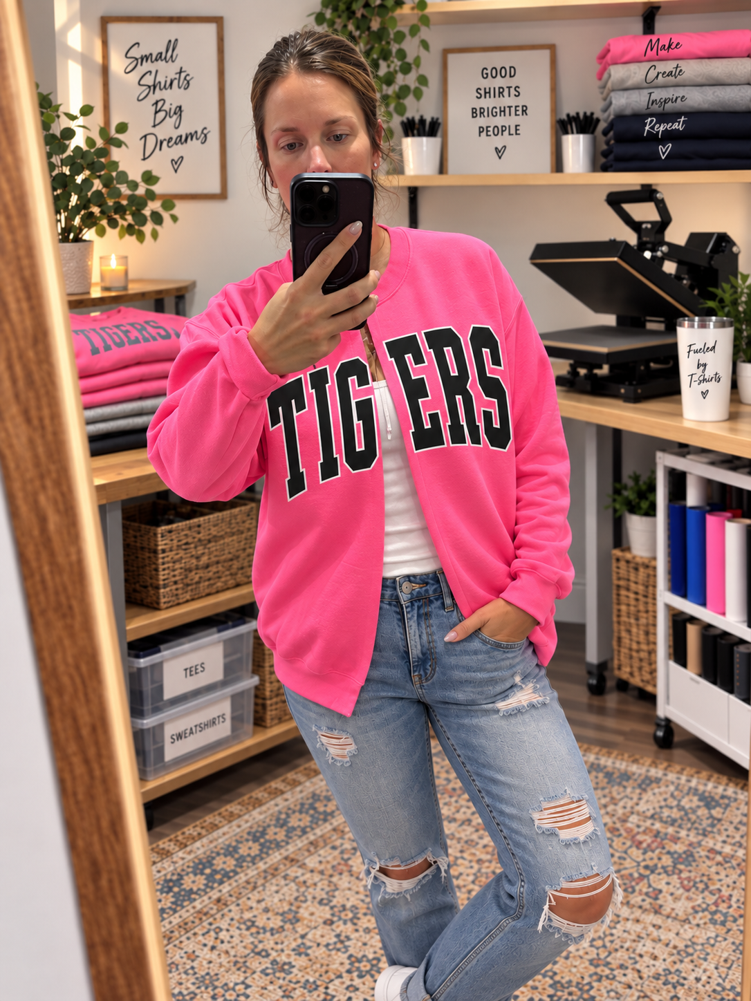 Custom Split Crewneck